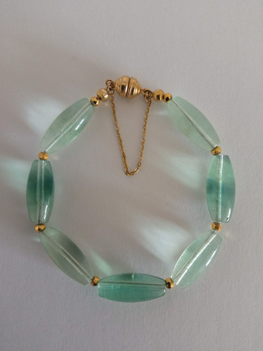 Armband fluorit 375 gold - fluorit,