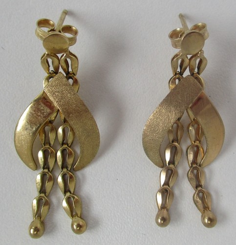 Elegante 333er gold - gold, ohrringe