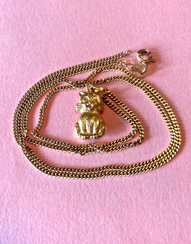 Vintage gold katze - gold,