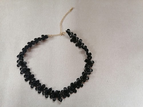 Halsband schwarz goldfarben - halsband, schwarz/goldfarben