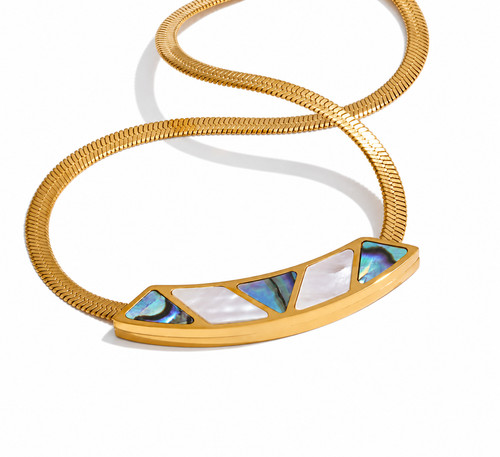 Schlangenkette gold mit - schlangenkette,