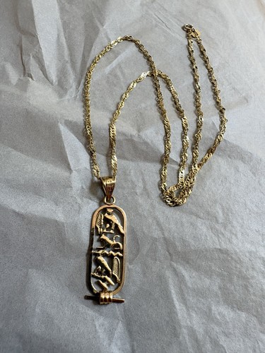 Vintage egyptian revival 18k - vintage,